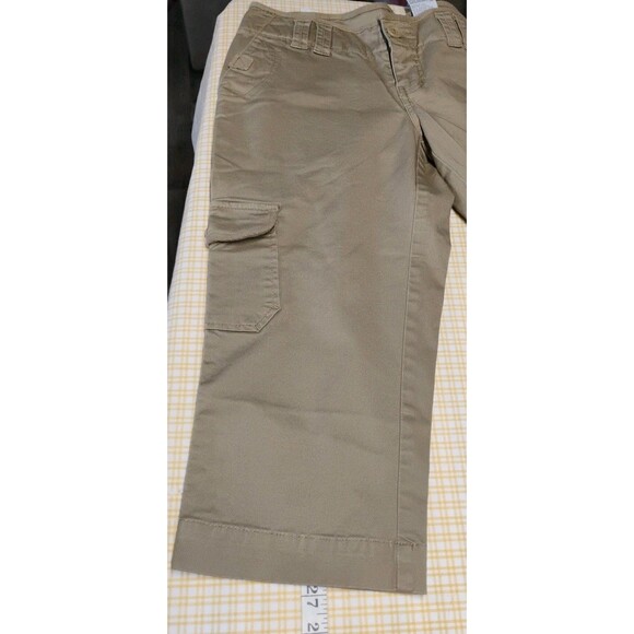 No Boundaries nobo Size 7 Capri Pants Khaki Cargo Juniors - Picture 10 of 12